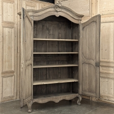 18th Century French Régence Period Stripped White Oak Armoire from the Loire Valley