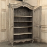 18th Century French Régence Period Stripped White Oak Armoire from the Loire Valley