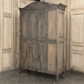 18th Century French Régence Period Stripped White Oak Armoire from the Loire Valley