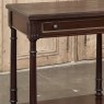 French Mid-Century Louis XVI Style Mahogany & Brass End Table