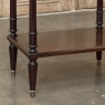 French Mid-Century Louis XVI Style Mahogany & Brass End Table