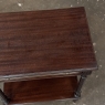 French Mid-Century Louis XVI Style Mahogany & Brass End Table