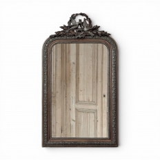 Antique French Napoleon III Mirror in the Louis XVI Style with Lovebirds