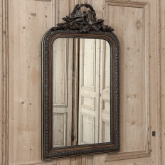 Antique French Napoleon III Mirror in the Louis XVI Style with Lovebirds