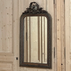Antique French Napoleon III Mirror in the Louis XVI Style with Lovebirds