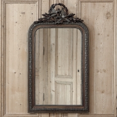 Antique French Napoleon III Mirror in the Louis XVI Style with Lovebirds