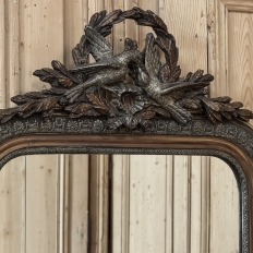 Antique French Napoleon III Mirror in the Louis XVI Style with Lovebirds