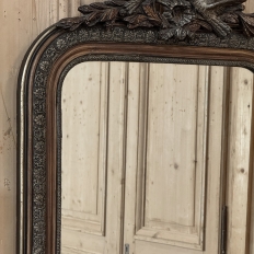 Antique French Napoleon III Mirror in the Louis XVI Style with Lovebirds
