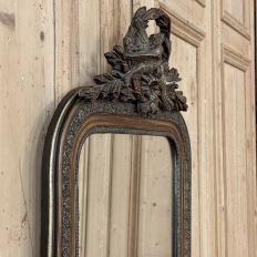 Antique French Napoleon III Mirror in the Louis XVI Style with Lovebirds