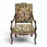 19th Century French Louis XV Fruitwood Armchair ~ Fauteuil with Needlepoint Tapestry