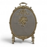 19th Century French Louis XVI Bronze Oval Firescreen