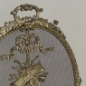 19th Century French Louis XVI Bronze Oval Firescreen