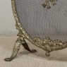 19th Century French Louis XVI Bronze Oval Firescreen