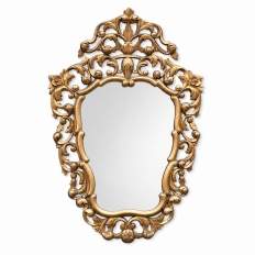 Italian Baroque Giltwood Mirror