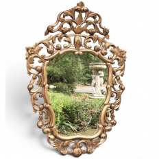 Italian Baroque Giltwood Mirror