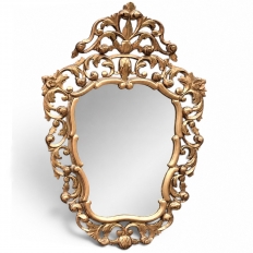 Italian Baroque Giltwood Mirror