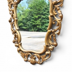 Italian Baroque Giltwood Mirror