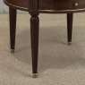 Antique French Louis XVI Mahogany Marble Top Bouillotte Table