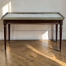 Mid-Century Louis XVI Style Mahogany Coffee Table with Carrara Marble