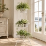 Antique Country French Wrought Iron Triple-Tier Plant Stand ~ Jardiniere