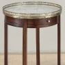 Louis XVI Mahogany Table  ~ Gueridon with Carrara Marble and Brass
