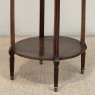 Louis XVI Mahogany Table  ~ Gueridon with Carrara Marble and Brass