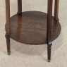 Louis XVI Mahogany Table  ~ Gueridon with Carrara Marble and Brass