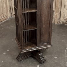 19th Century French Renaissance Revival Oak Revolving Bookcase