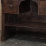 Rare Louis Philippe Period Marble Top Concierge Counter with Original Hand Forged Brass Gallery Rail