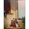 Early 19th Century French Hand-Painted Trumeau Mirror