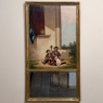 Early 19th Century French Hand-Painted Trumeau Mirror