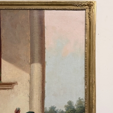 Early 19th Century French Hand-Painted Trumeau Mirror