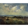 Mid-Century Framed Oil Painting on Panel by H. Lemoine