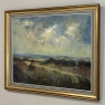 Mid-Century Framed Oil Painting on Panel by H. Lemoine