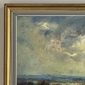 Mid-Century Framed Oil Painting on Panel by H. Lemoine