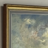 Mid-Century Framed Oil Painting on Panel by H. Lemoine