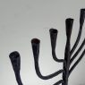 Mid-Century French Brutalist Hand-Forged Iron Seven-Light Candelabrum