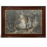 19th Century Framed Charcoal Landscape by Heinrich Böhmer (1852–1930)