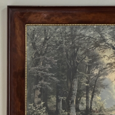 19th Century Framed Charcoal Landscape by Heinrich Böhmer (1852–1930)