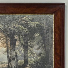 19th Century Framed Charcoal Landscape by Heinrich Böhmer (1852–1930)