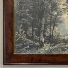 19th Century Framed Charcoal Landscape by Heinrich Böhmer (1852–1930)