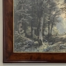 19th Century Framed Charcoal Landscape by Heinrich Böhmer (1852–1930)