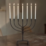 Mid-Century French Brutalist Hand-Forged Iron Seven-Light Candelabrum