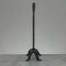 Mid-Century French Brutalist Hand-Forged Iron Seven-Light Candelabrum