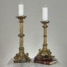 Set of Two 19th Century French Renaissance Gilt Bronze Candlesticks