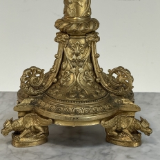 Set of Two 19th Century French Renaissance Gilt Bronze Candlesticks