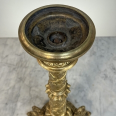Set of Two 19th Century French Renaissance Gilt Bronze Candlesticks