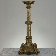 Set of Two 19th Century French Renaissance Gilt Bronze Candlesticks