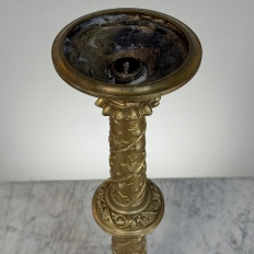 Set of Two 19th Century French Renaissance Gilt Bronze Candlesticks