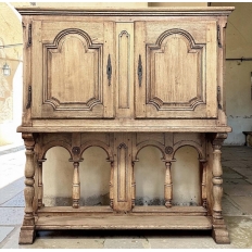 Early 19th Century Rustic Country French Raised Cabinet